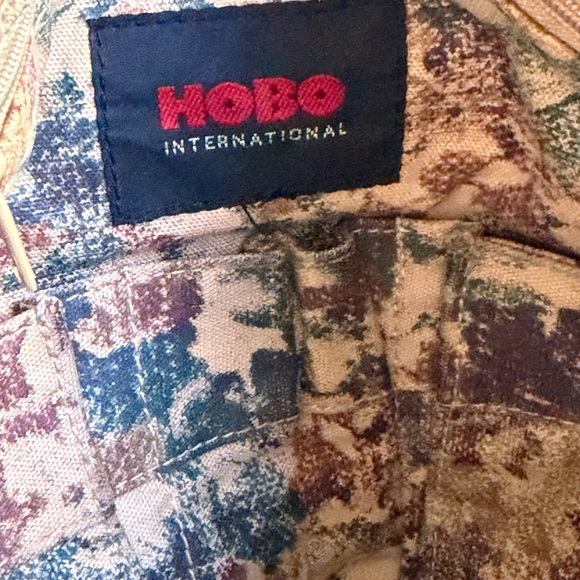 Hobo International Textured Leather Fringe Zip Braided Straps Handbag Purse - Picture 10 of 13